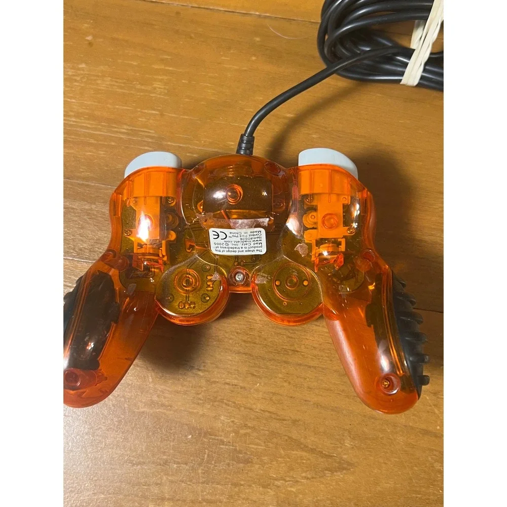 Mad Catz MicroCon GameCube Controller Translucent Orange Wired 8226 Retro Gaming